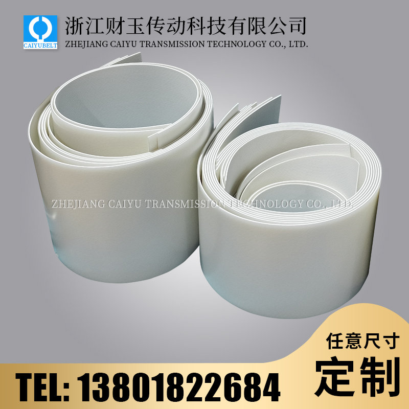浙江财玉传动科技有限公司/CAIYUBELT/亚光透明PU食品耐油输送带