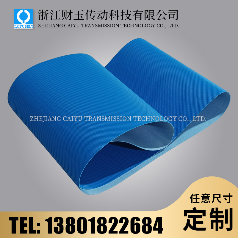 浙江财玉传动科技有限公司/CAIYUBELT/蓝色钻石纹输送带