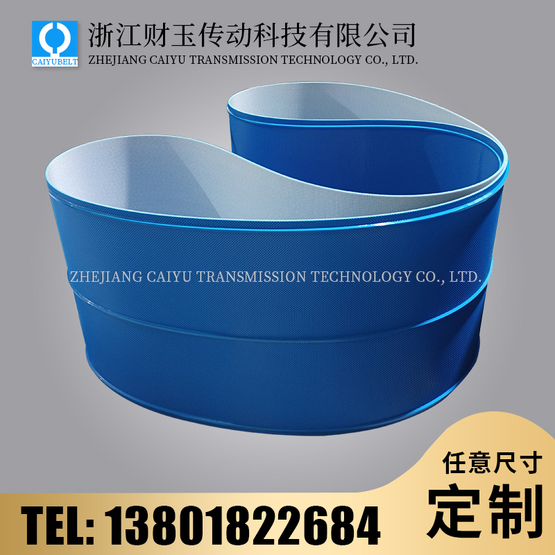 浙江财玉传动科技有限公司/CAIYUBELT/蓝色钻石纹输送带