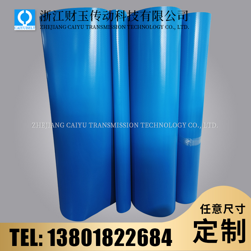 浙江财玉传动科技有限公司/CAIYUBELT/蓝色小圆点输送带
