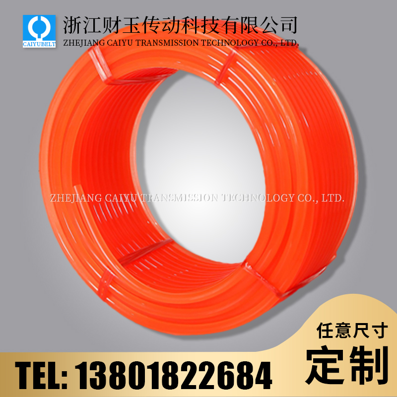 浙江财玉传动科技有限公司/CAIYUBELT/澄色圆带